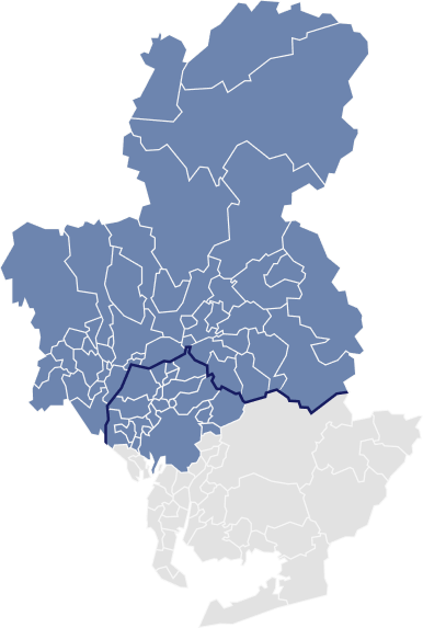 岐阜県・愛知県の地図